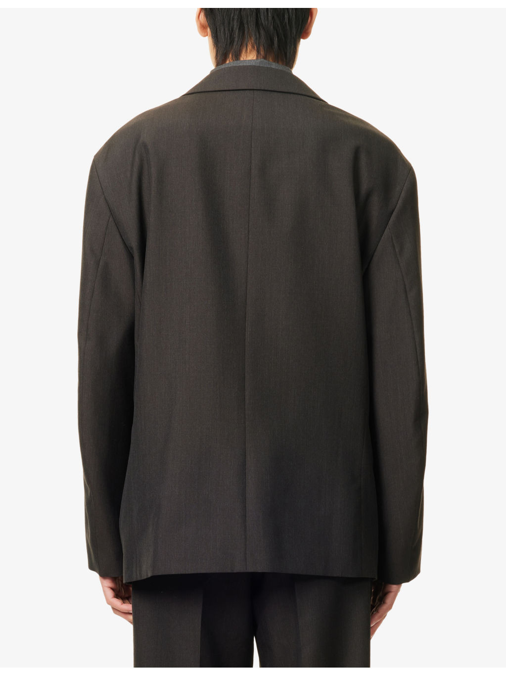 Double-Breasted Relaxed Wool-Blend Blazer - 4
