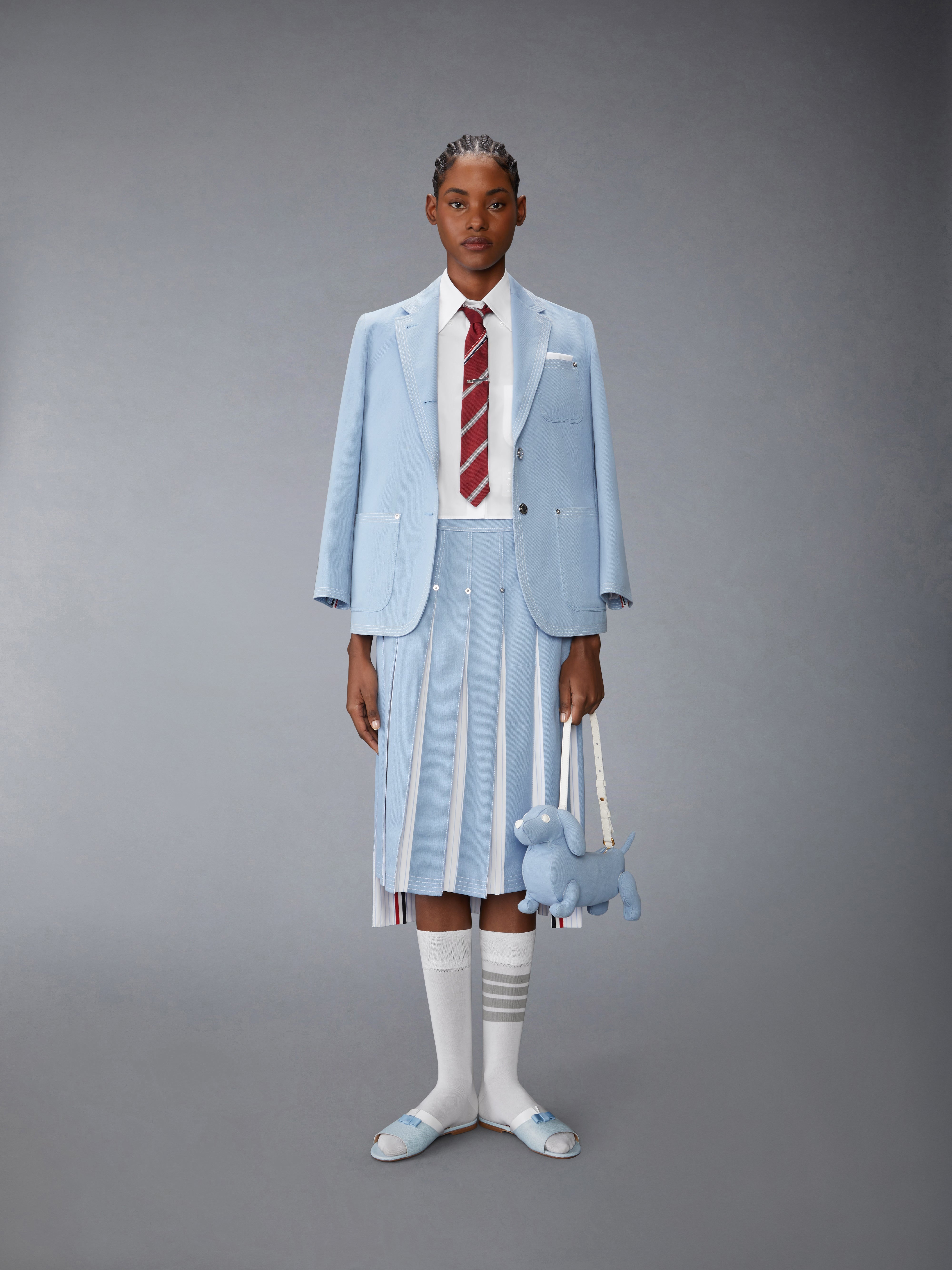 UNCONSTRUCTURED DENIM SACK SPORTCOAT - 4