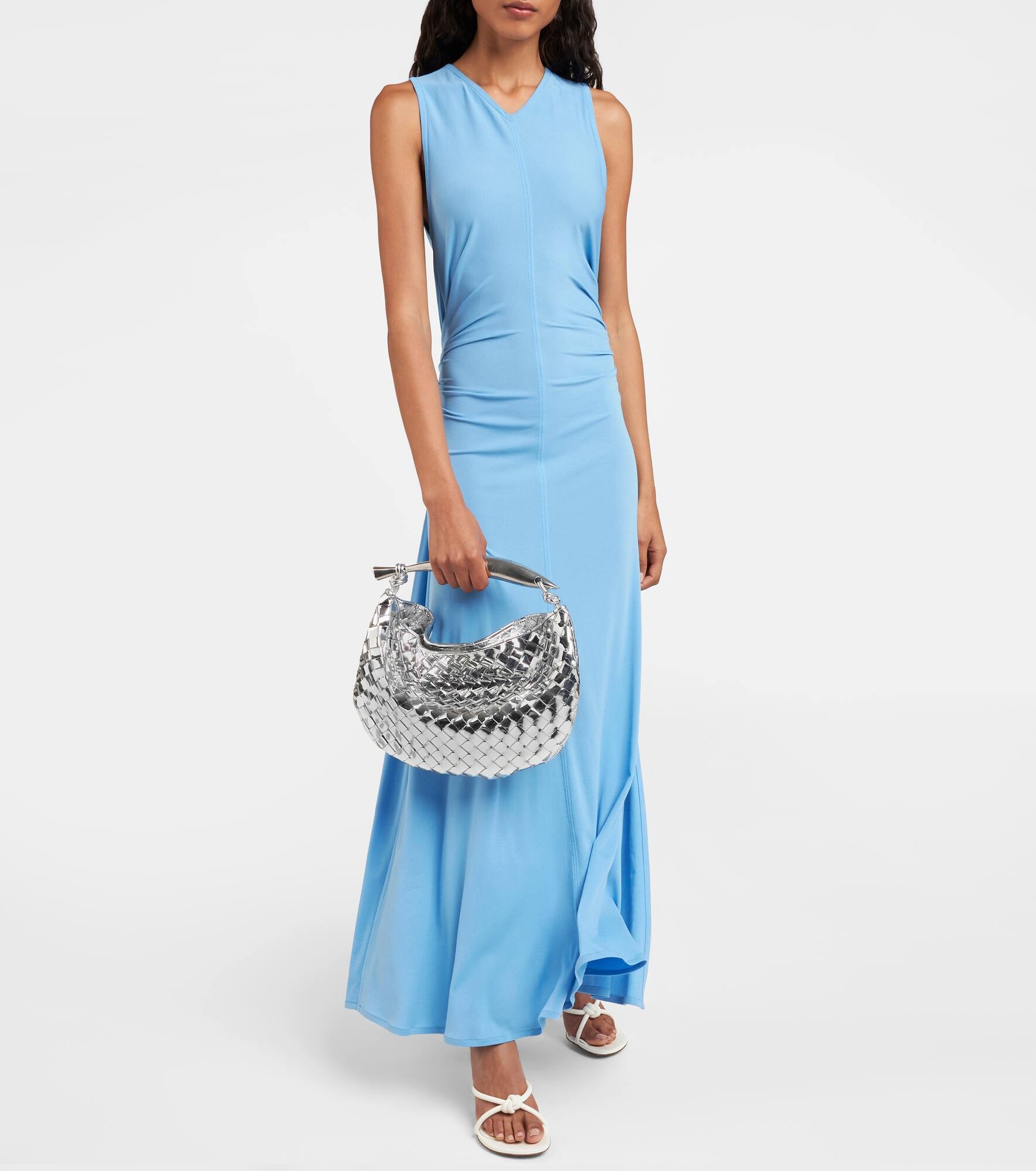 Sardine Small mirrored leather tote bag - 5