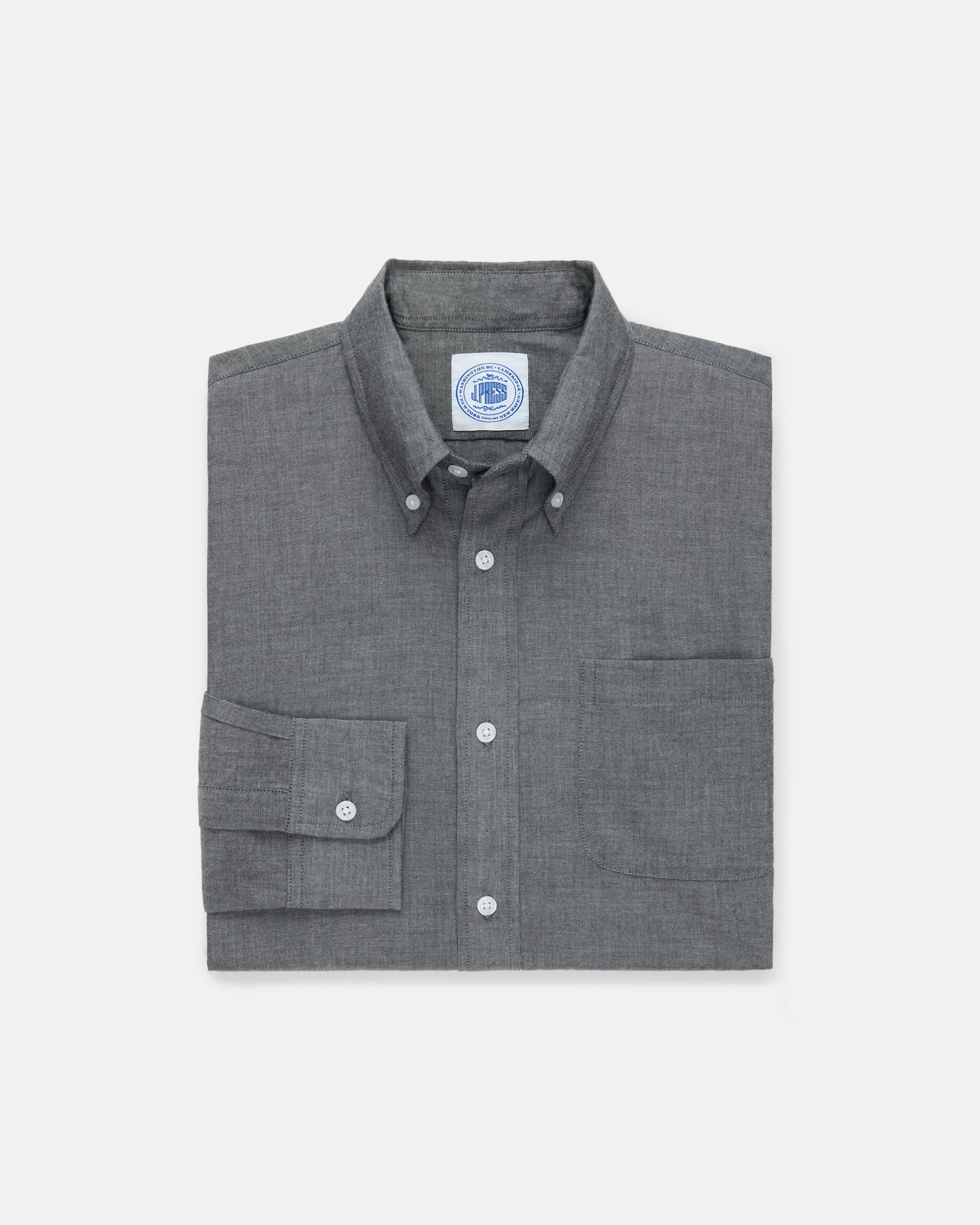 SOLID CHAMBRAY SPORT SHIRT - CLASSIC FIT - 1