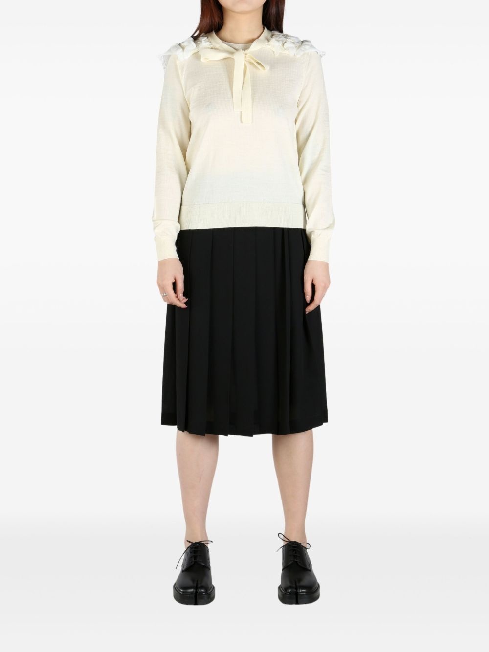 cape-detail jumper - 2