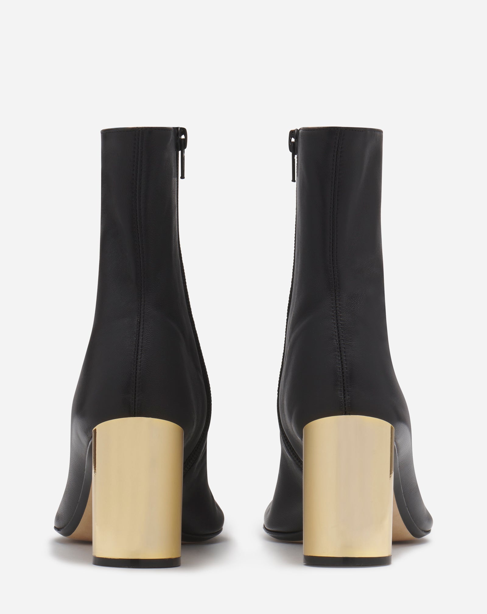 LEATHER SEQUENCE BY LANVIN CHUNKY HEELED BOOTS - 4