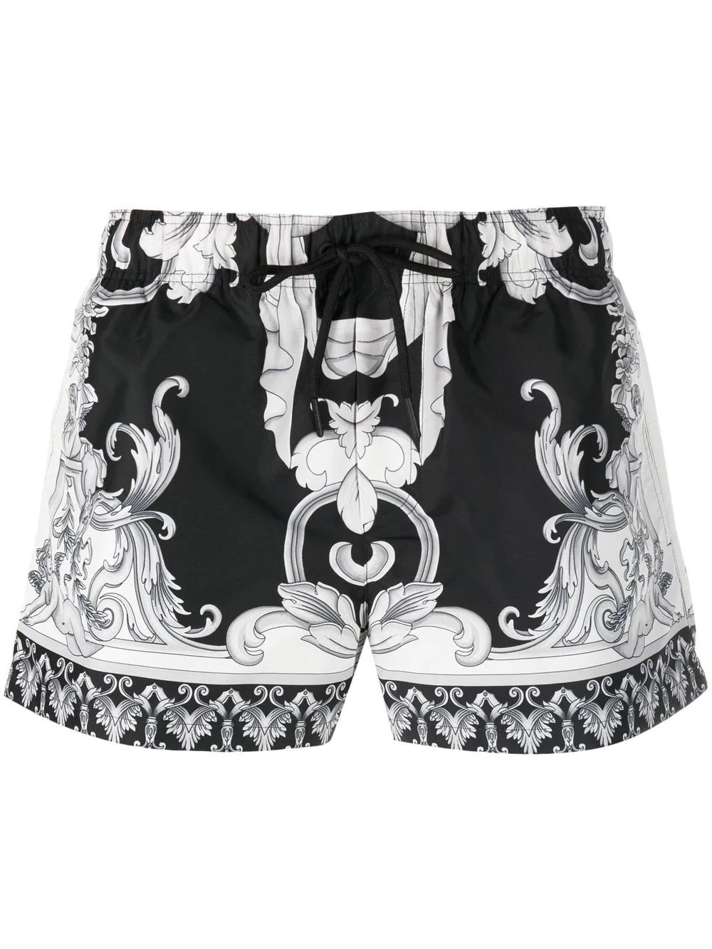 graphic-print swimshorts - 1