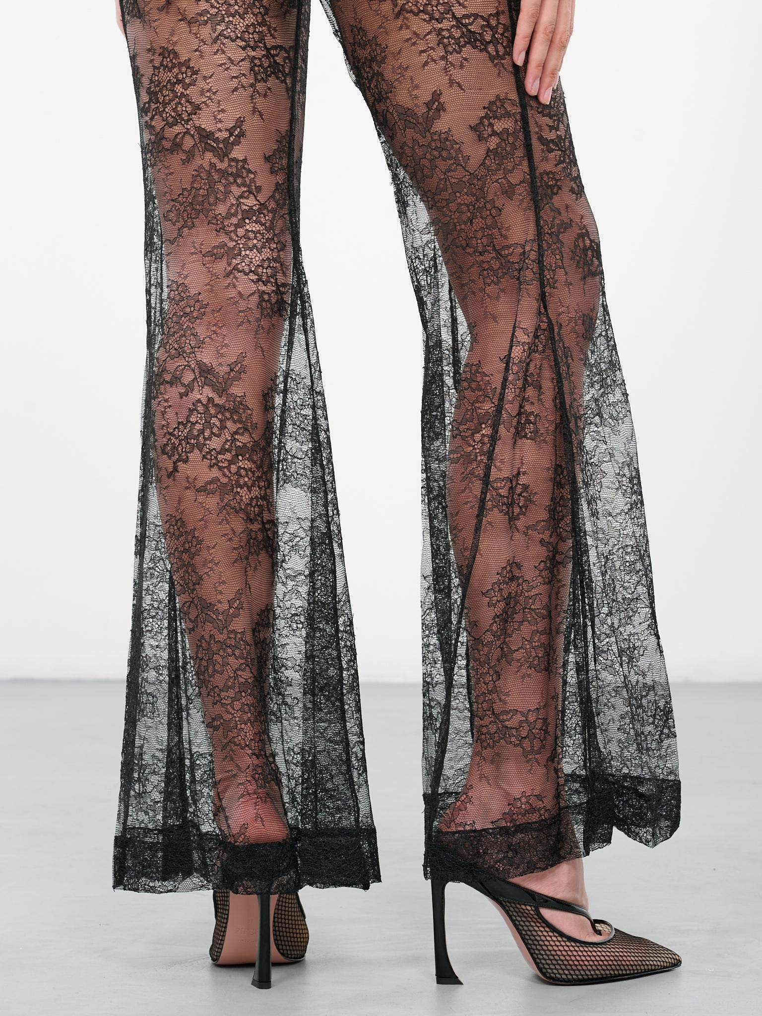 Lace Big Flare Pants - 5