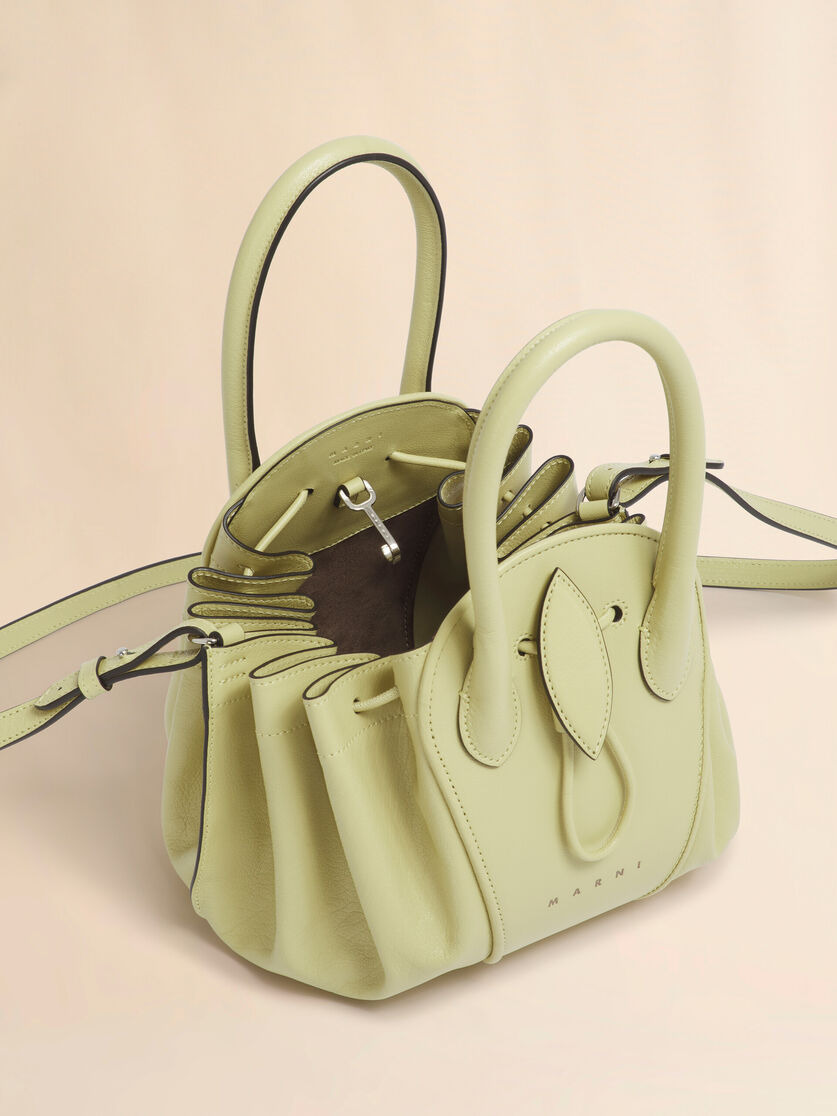 YELLOW LEATHER TULIPEA SMALL HANDBAG - 4