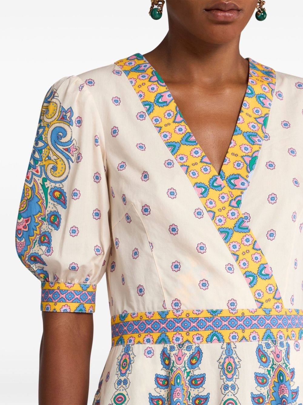 paisley-print midi dress - 4