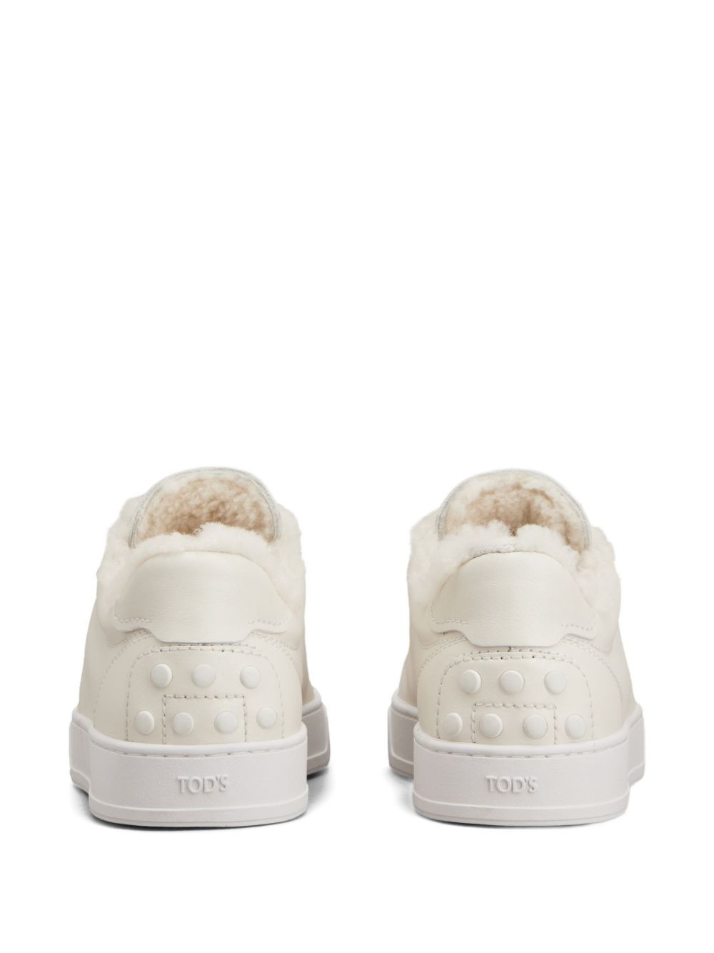 shearling-trimmed sneakers - 3
