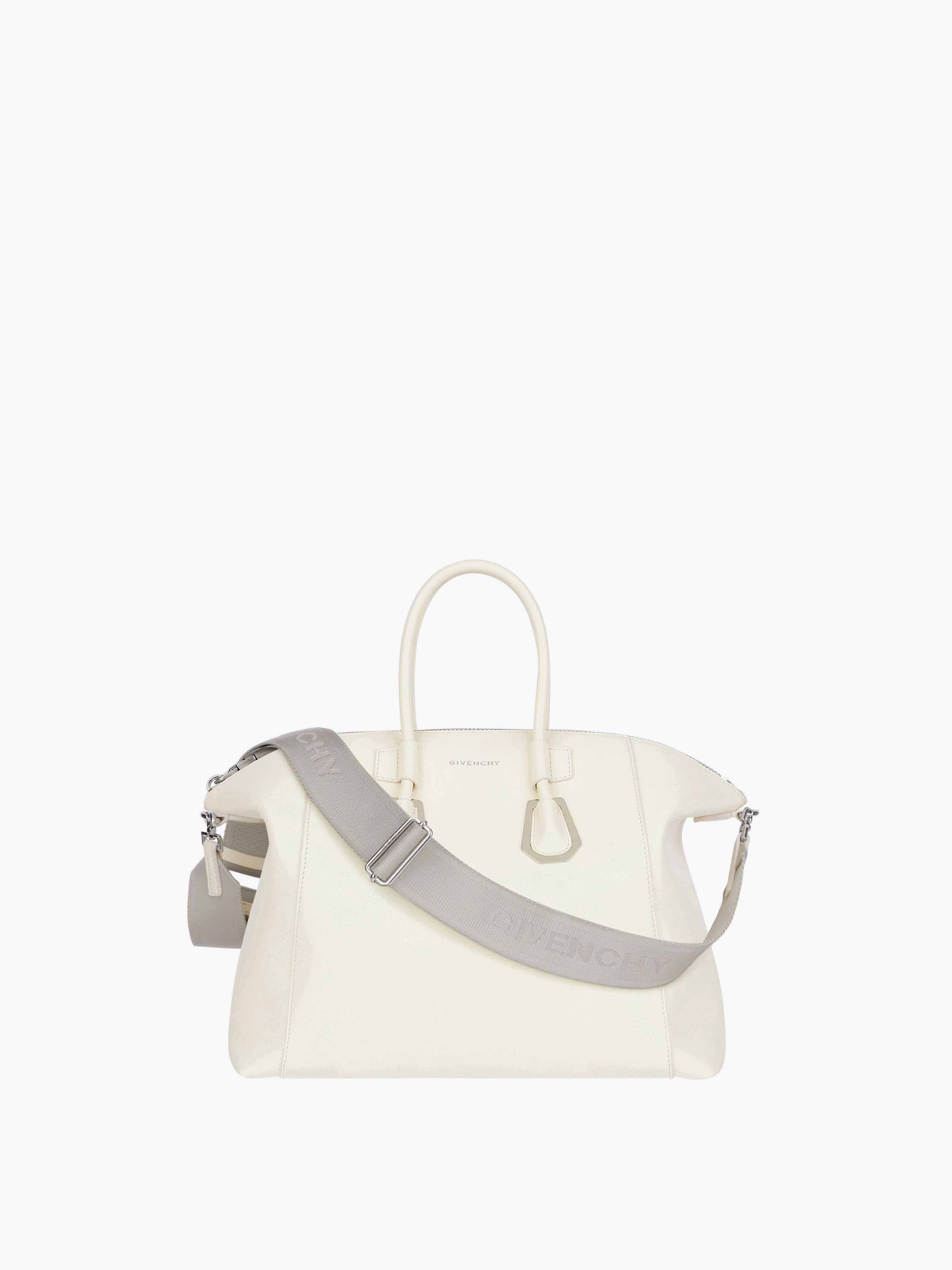 SMALL ANTIGONA SPORT BAG IN LEATHER WITH METALLIC DETAILS - 1