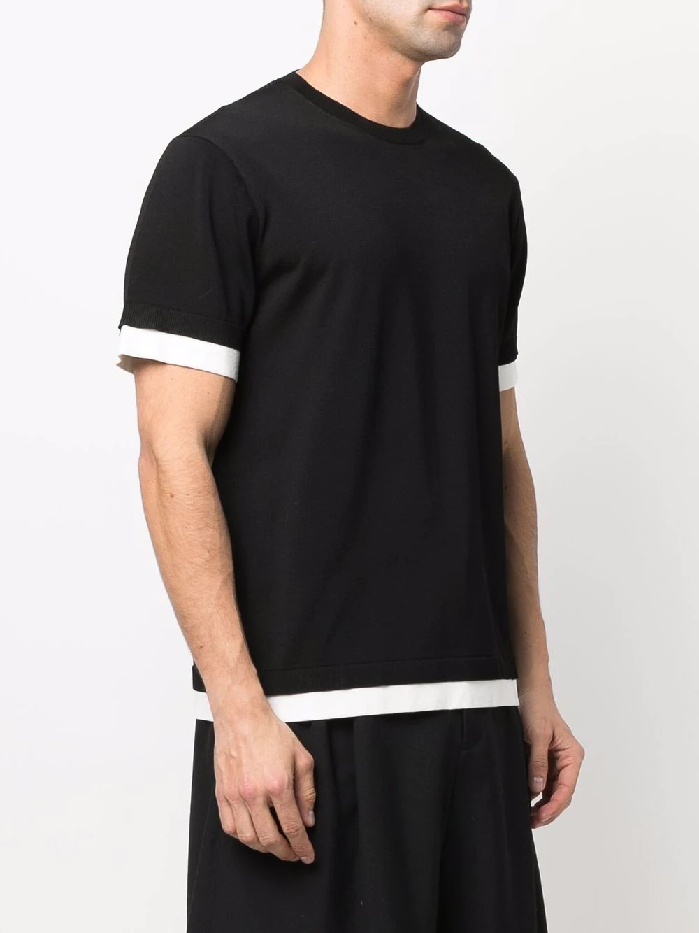 layered short-sleeve T-shirt - 3