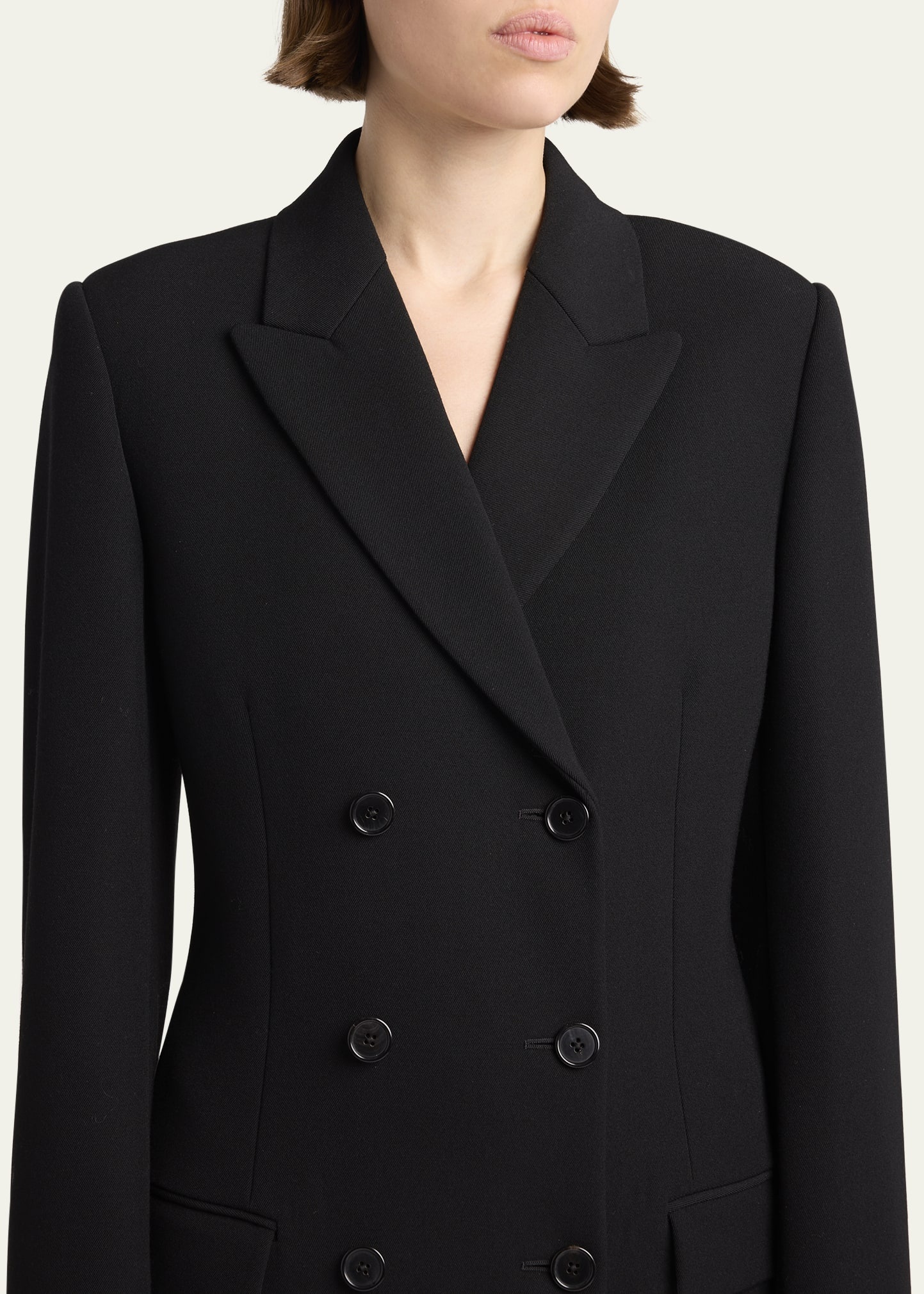 Woody Double-Breasted Wool Coat - 5