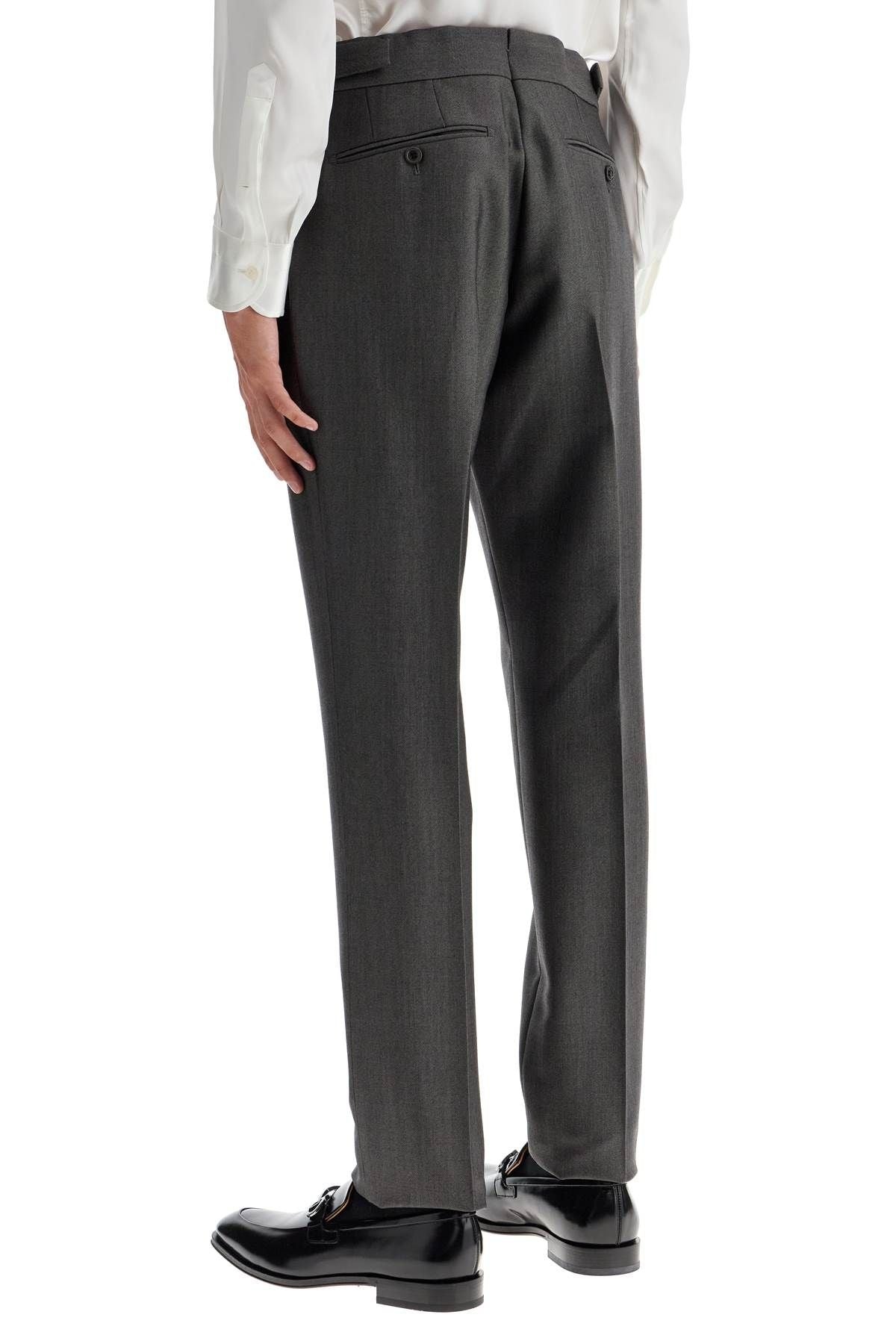 ATTICUS WOOL AND MOHAIR MIKADO TROUSERS - 4