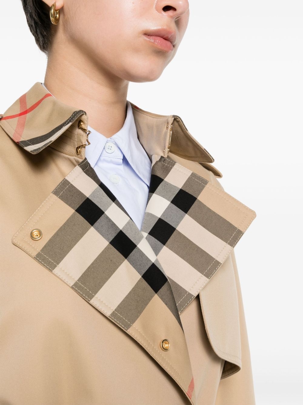 gabardine trench coat - 5