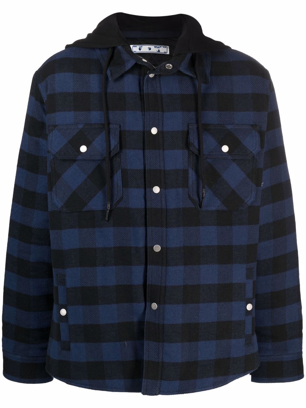 Arrows checked padded jacket - 1