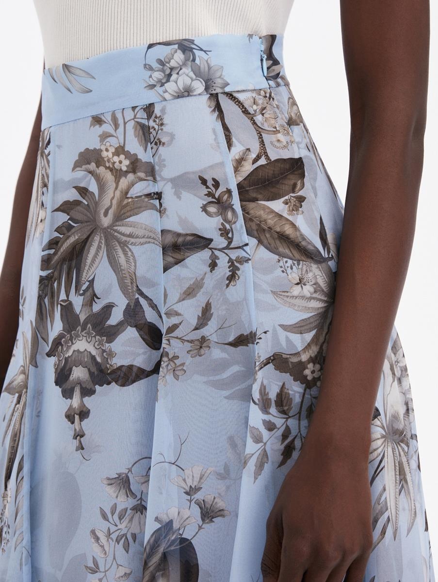 FLORA & FAUNA CHIFFON SKIRT - 5