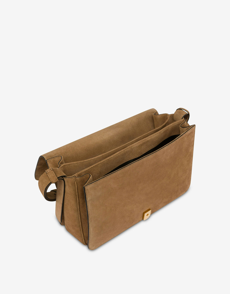 SHOULDER BAG IN SPLIT LEATHER PEACE & SOFT 3