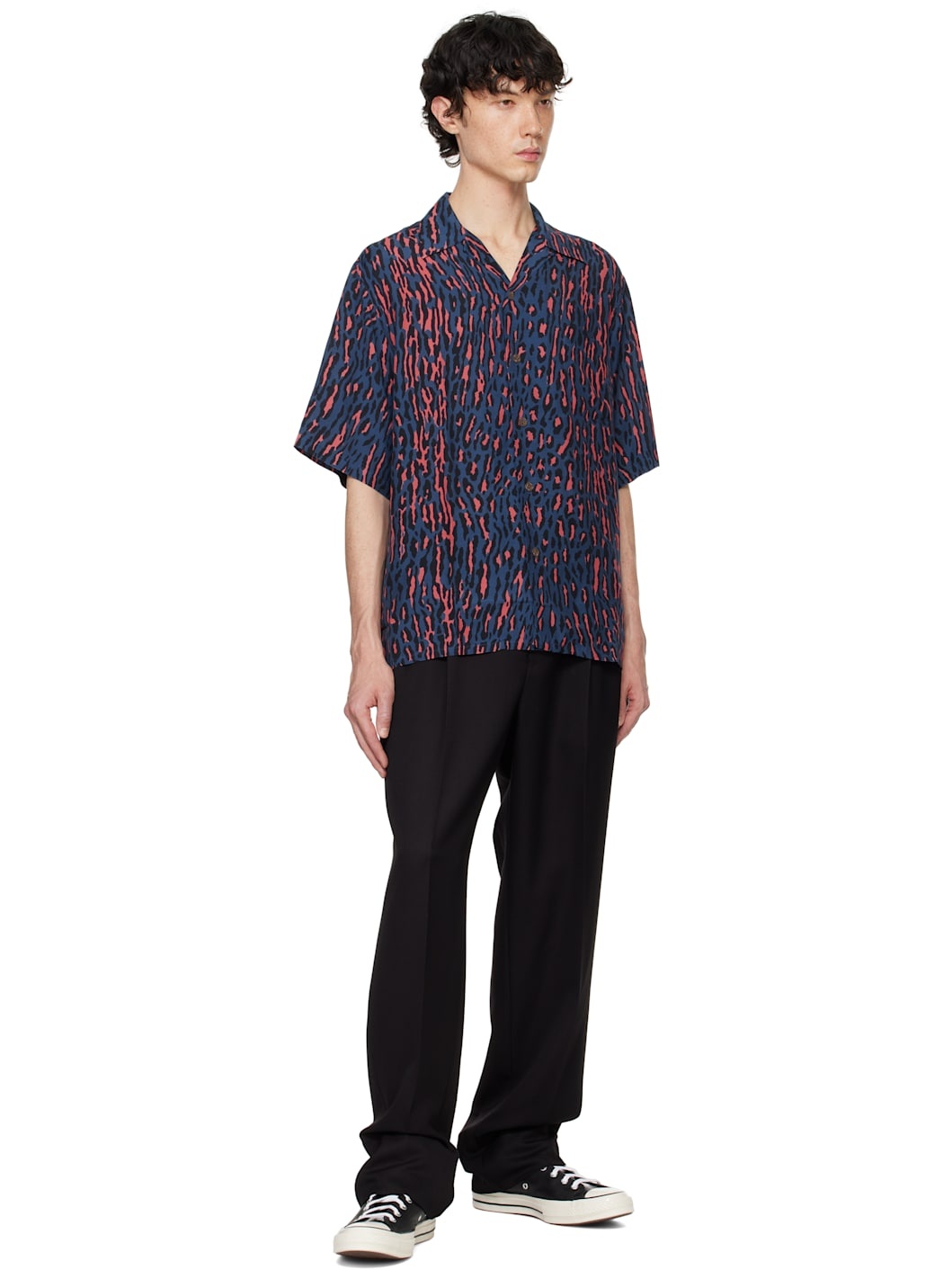 Navy Leopard Shirt - 4