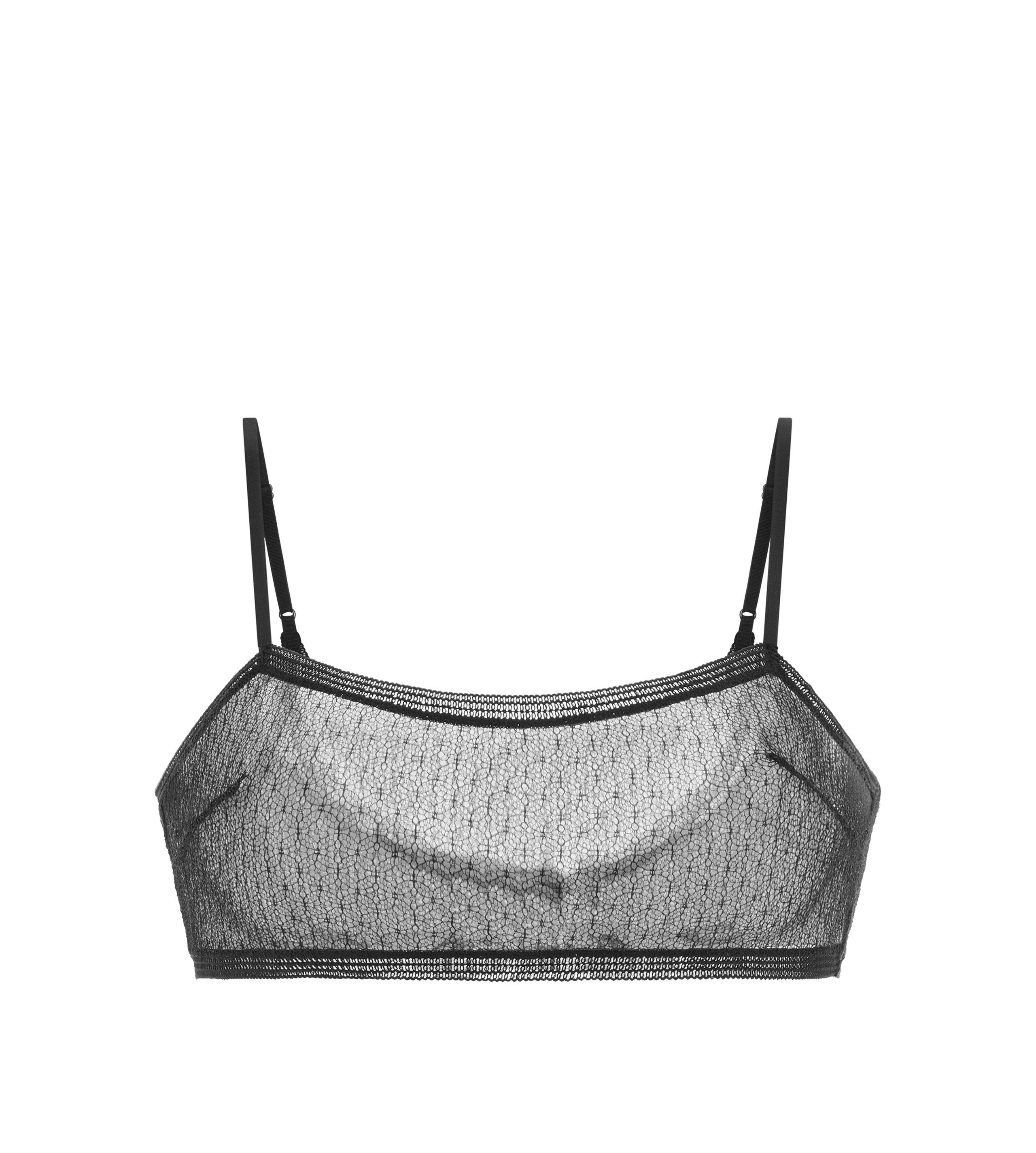 CIRCLE STRETCH LACE BRALETTE - 1