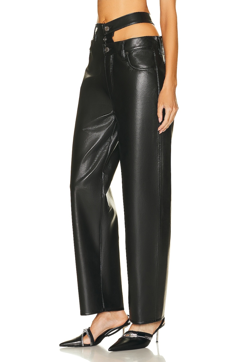 Recycled Leather Broken Waistband - 3