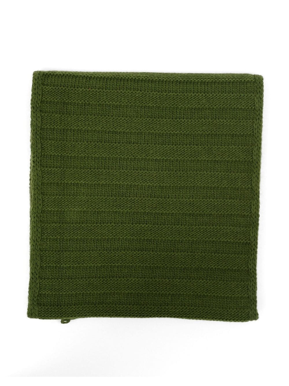 logo-print knitted scarf - 3