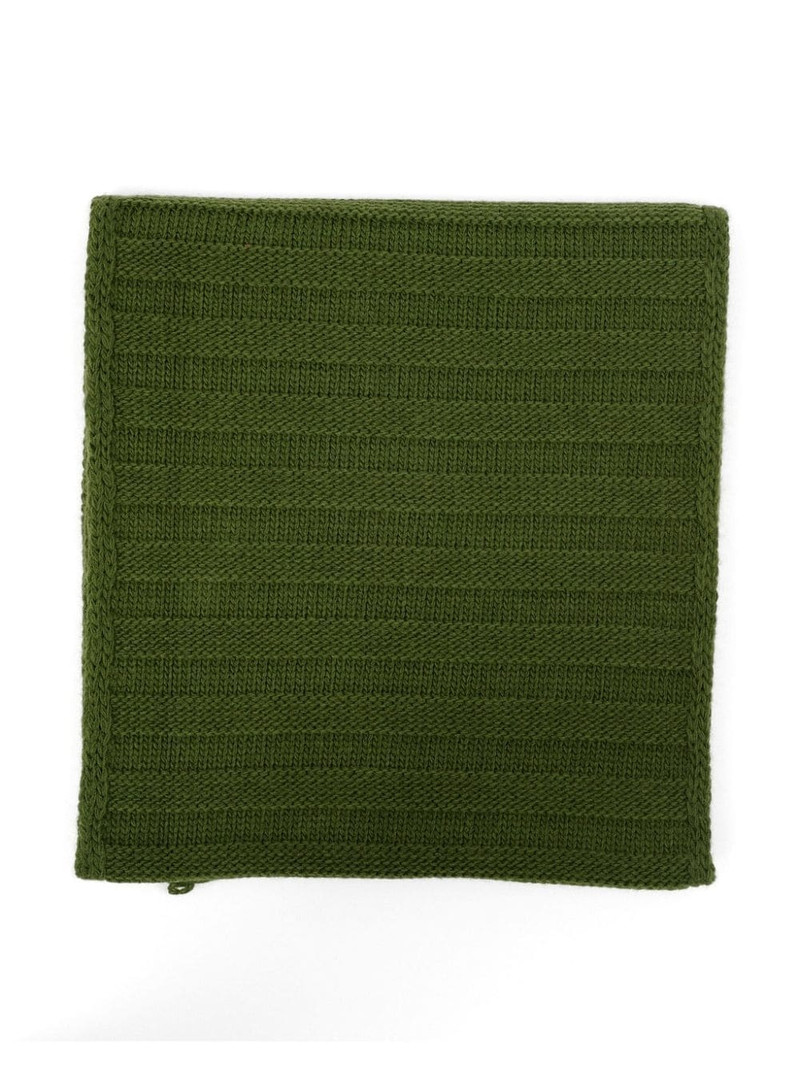 logo-print knitted scarf 3