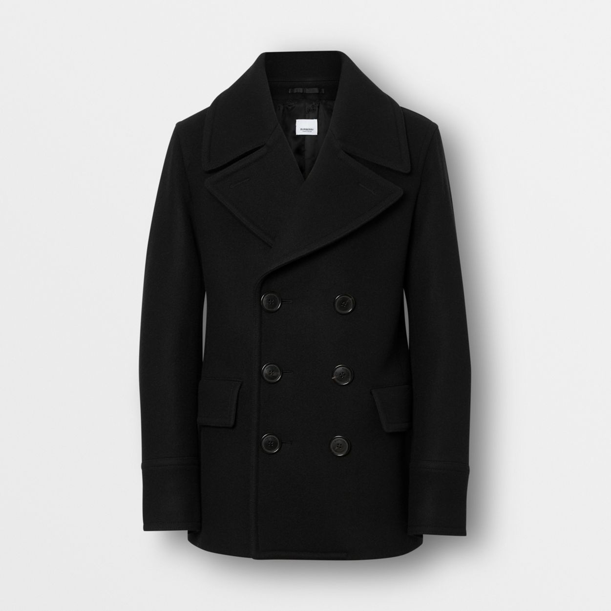 Wool Blend Pea Coat - 4