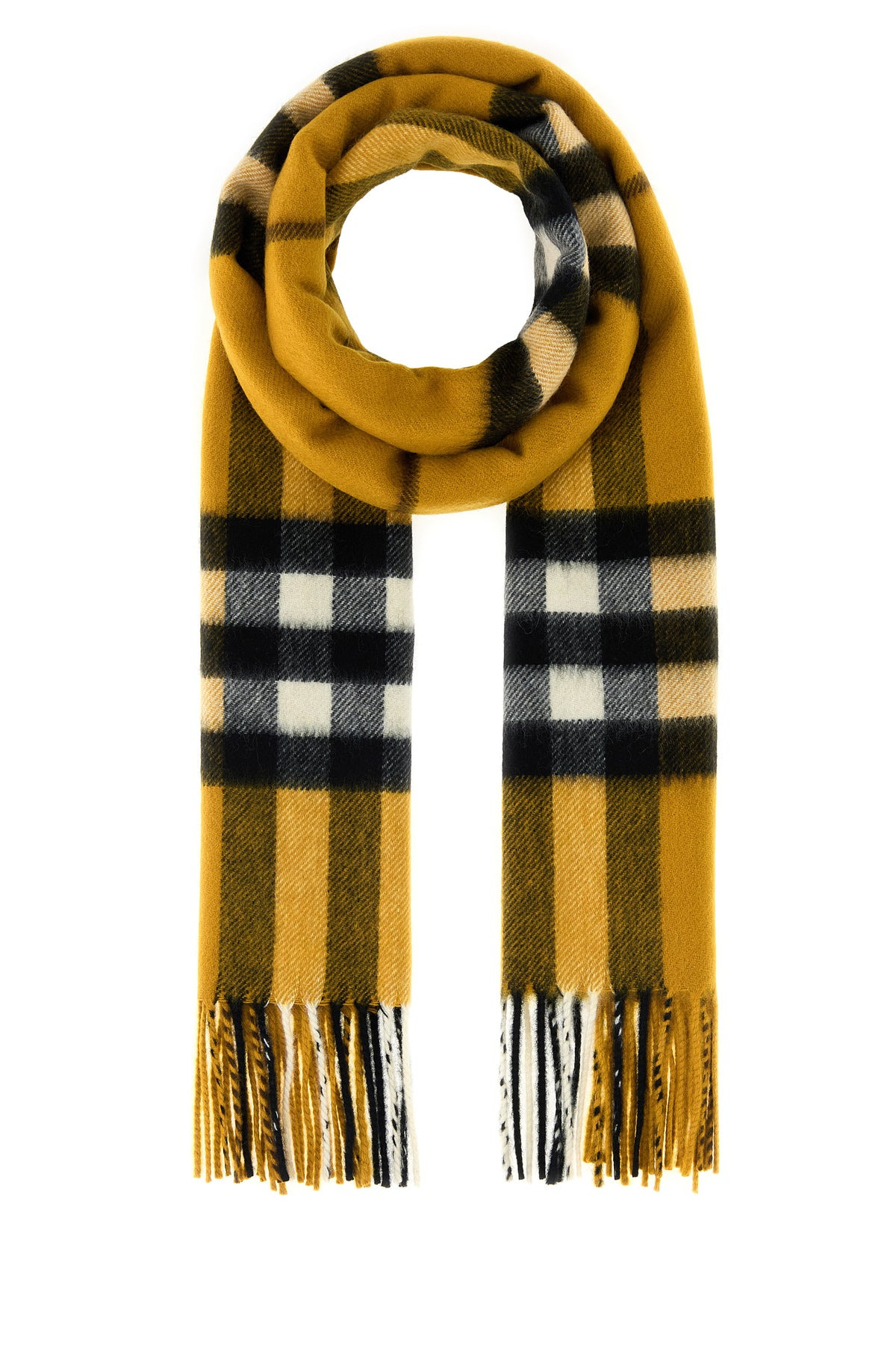 Embroidered cashmere scarf - 1