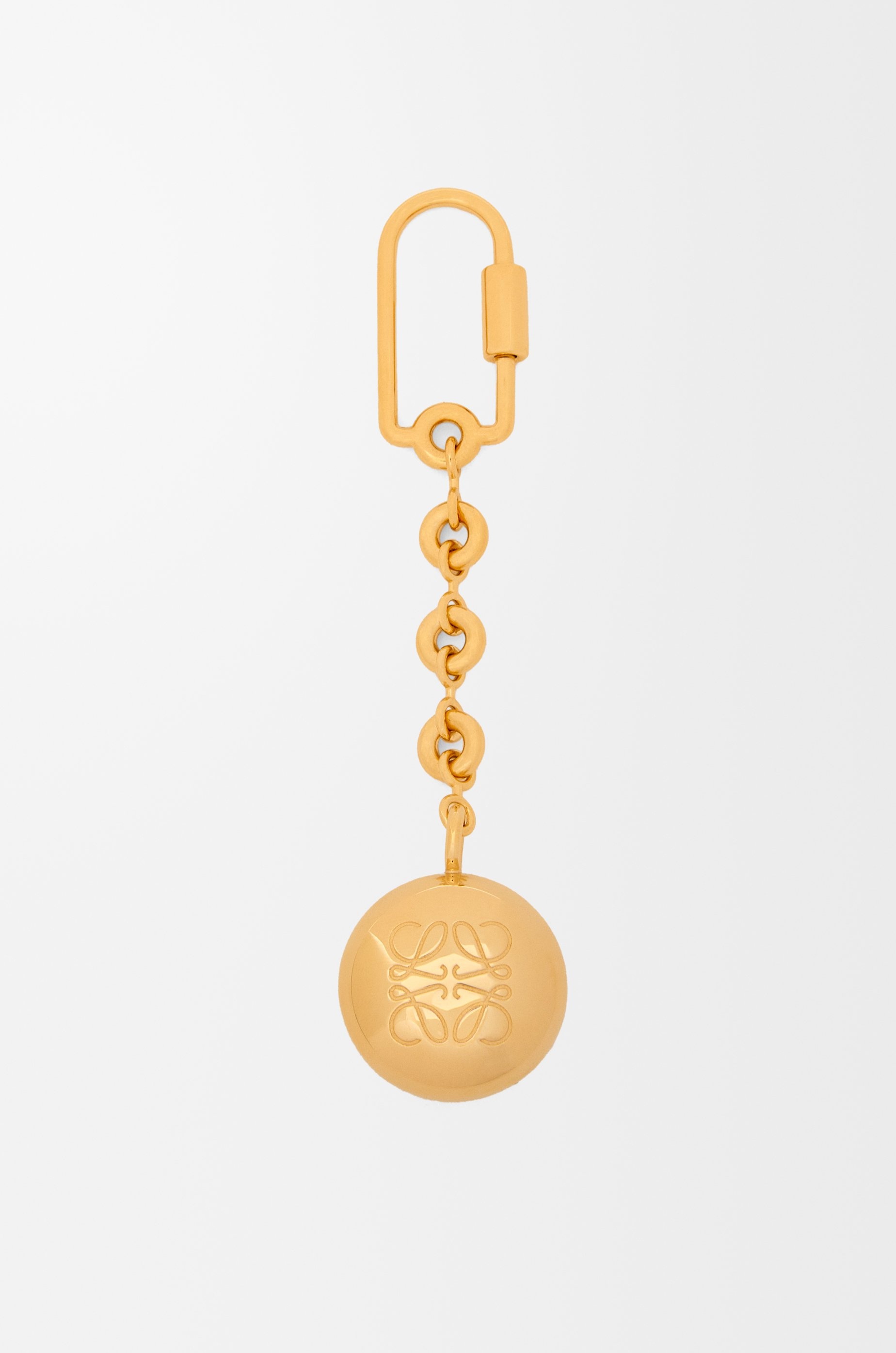 Pebble keyring in brass - 2