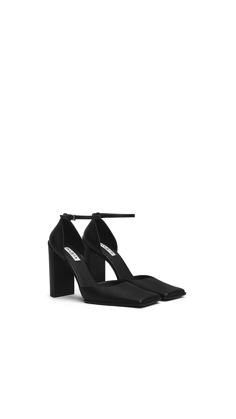 Alaïa SQUARE D'ORSAY PUMPS IN CALFSKIN outlook