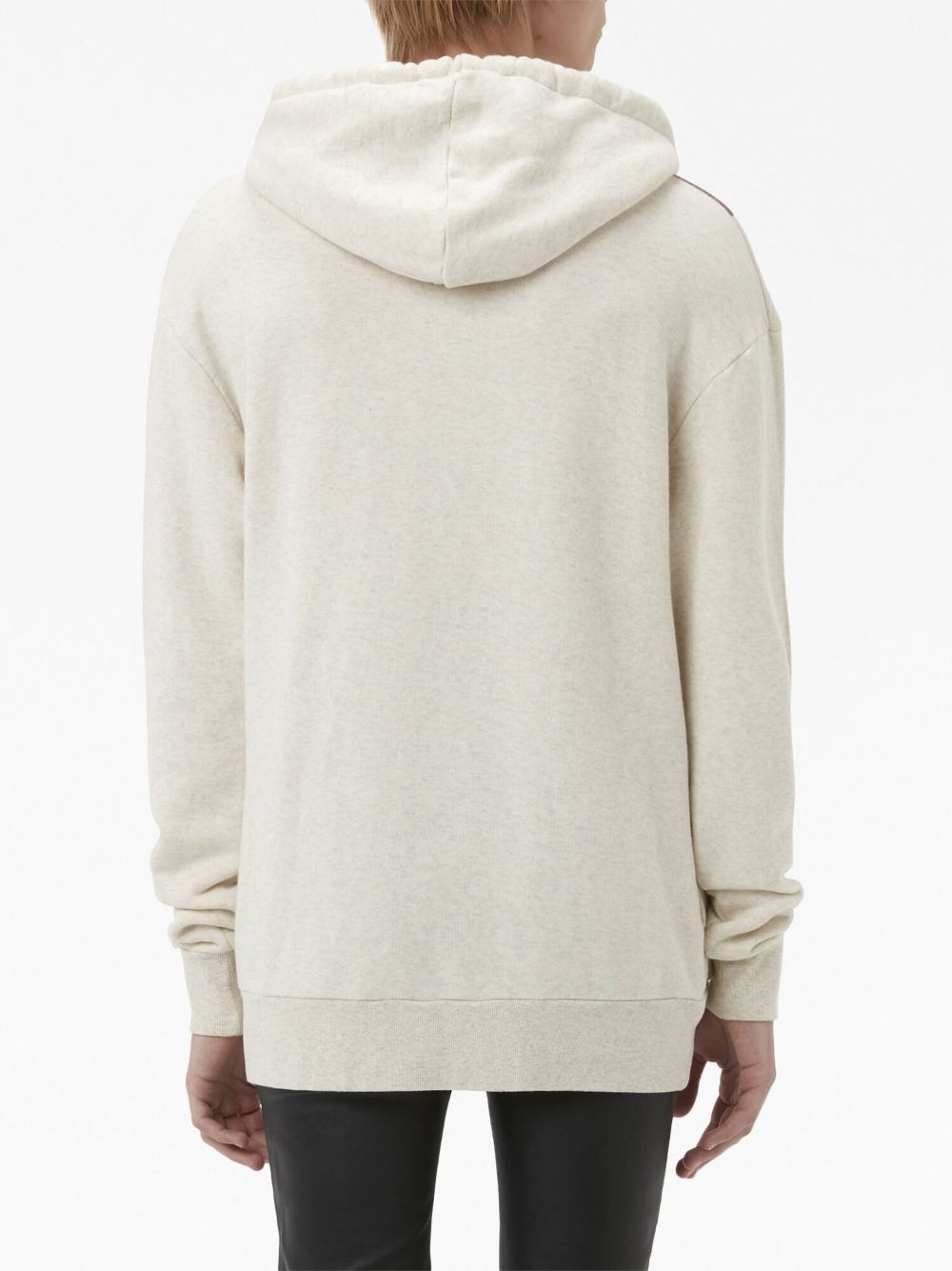 photograph-print cotton hoodie - 4