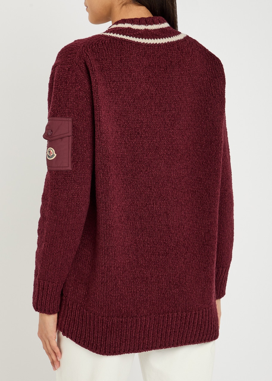 Moncler V-neck Knitted Jumper - 3