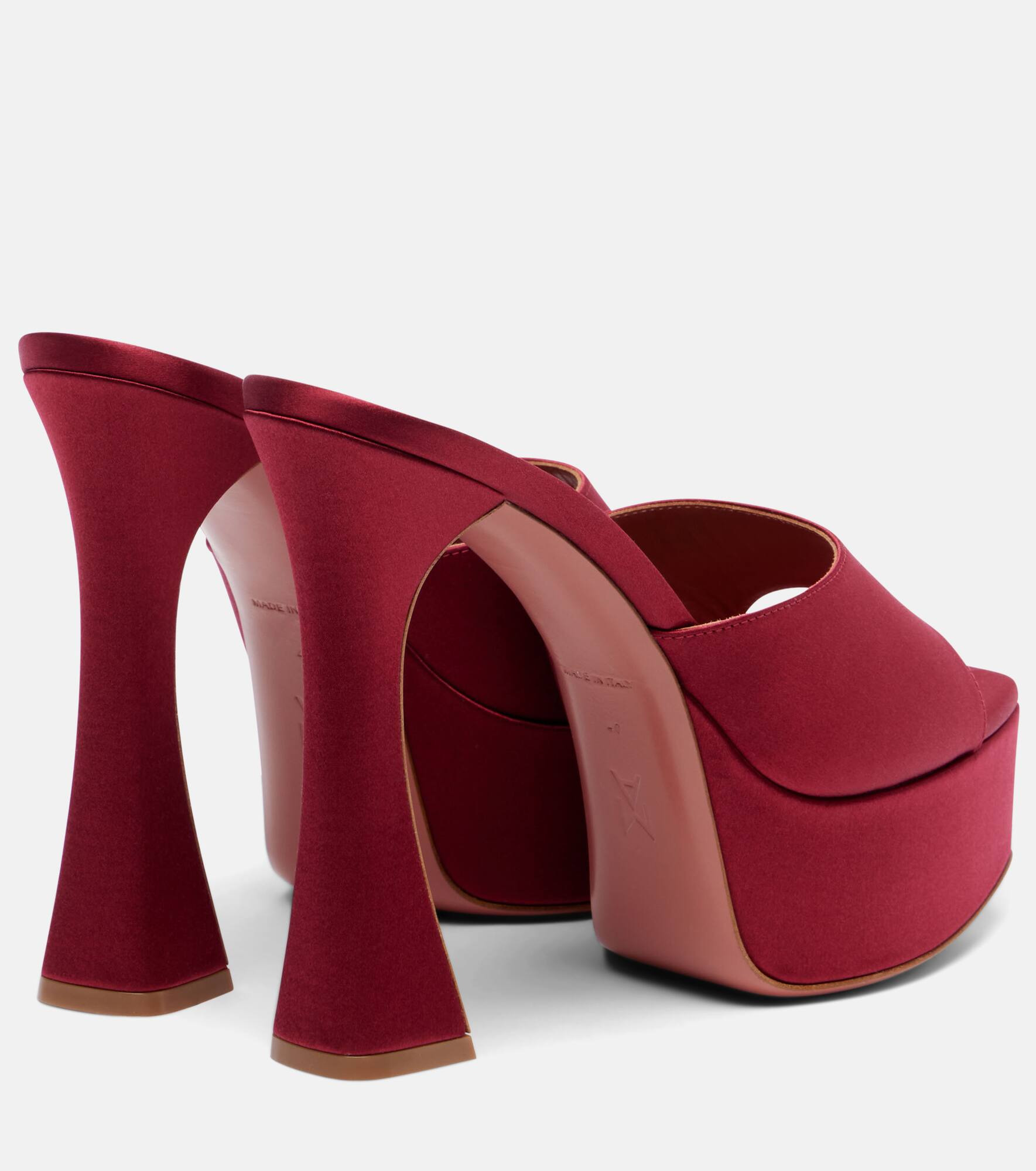 Dalida 140 satin platform mules - 2
