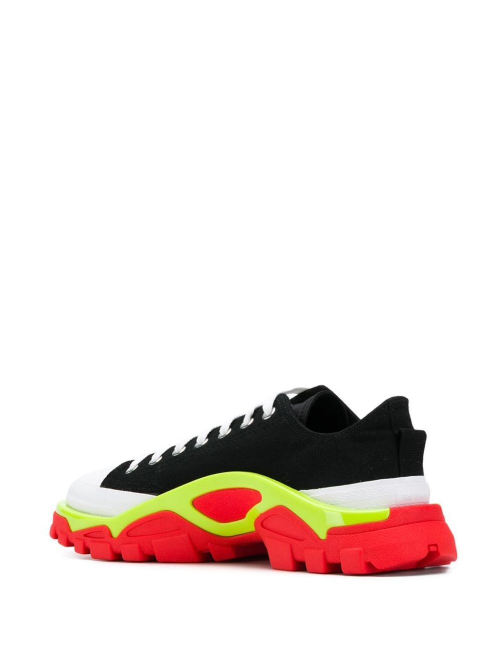 x Raf Simons Detroit Runner contrast sole low-top cotton sneakers - 3