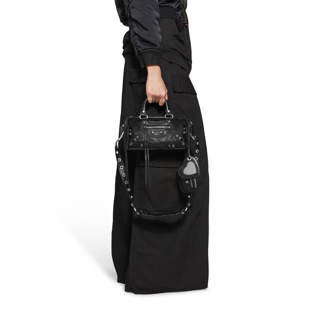 Balenciaga Le Cagole Mini Textured Leather Shoulder Bag - Bergdorf Goodman