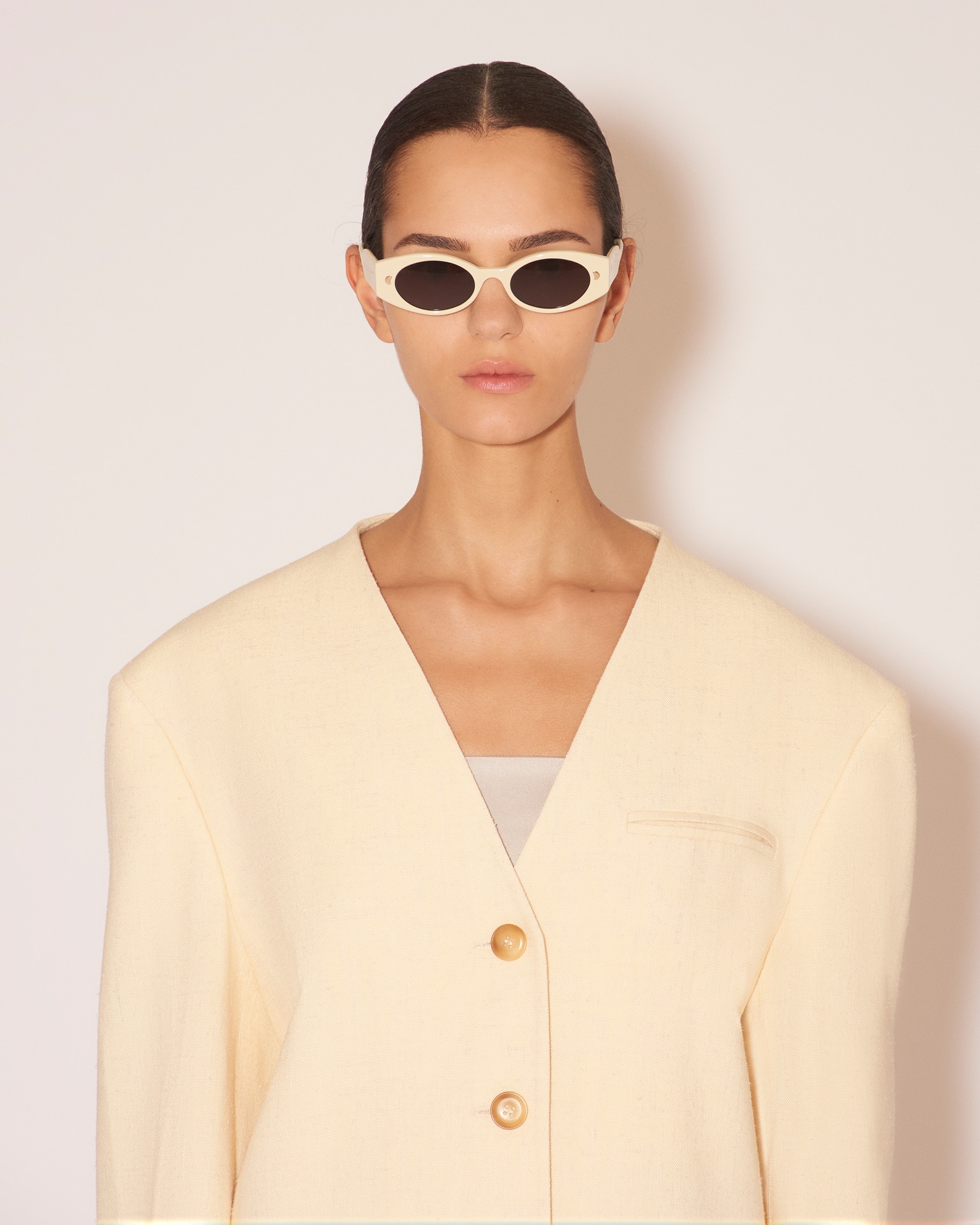 MILLIE - Bio-plastic slim sunglasses - Shell - 4
