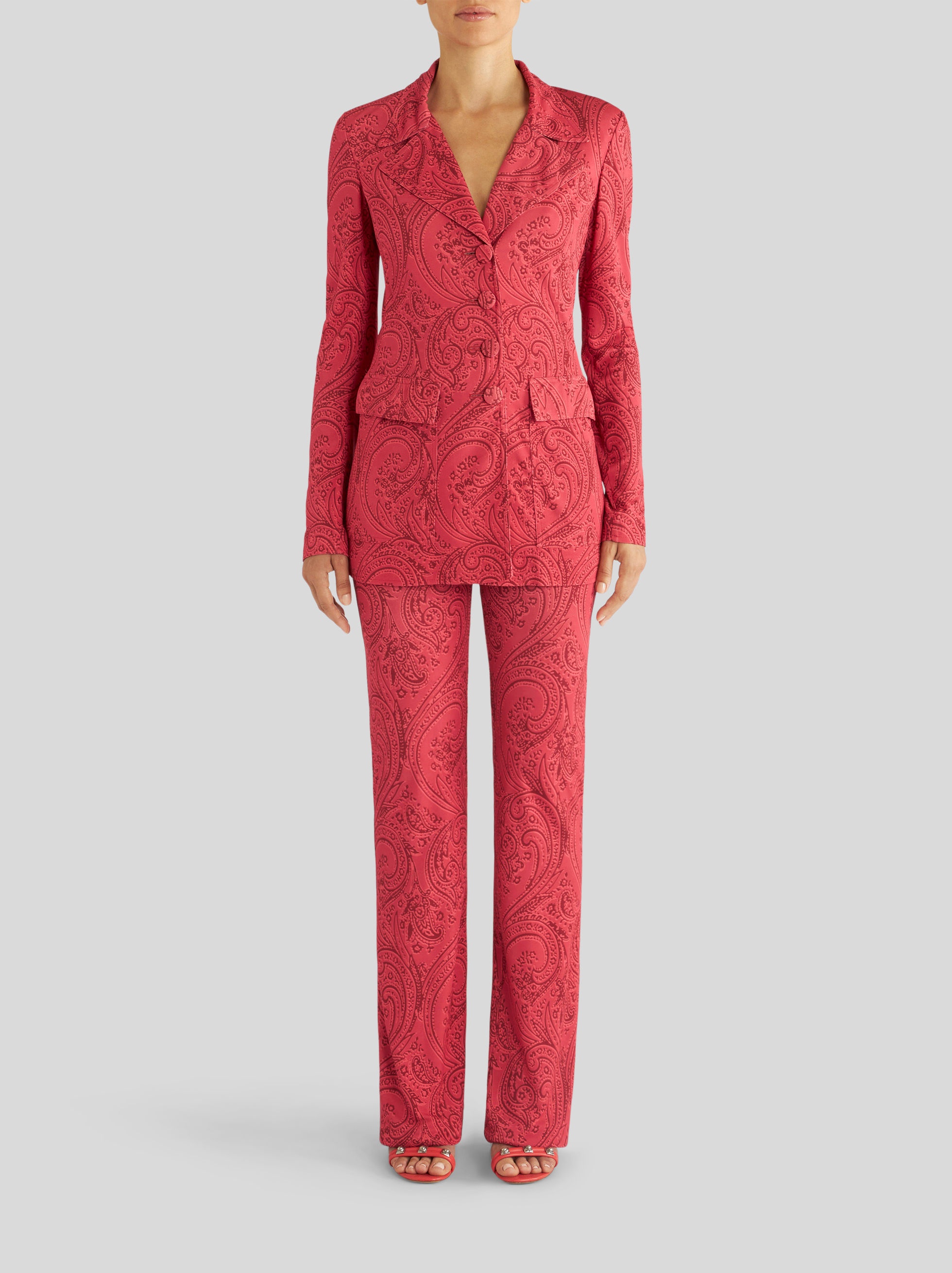 GRAPHIC PAISLEY PRINT JACKET - 3