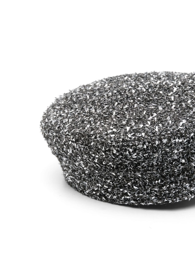 RUSLAN BAGINSKIY tweed baker boy hat outlook