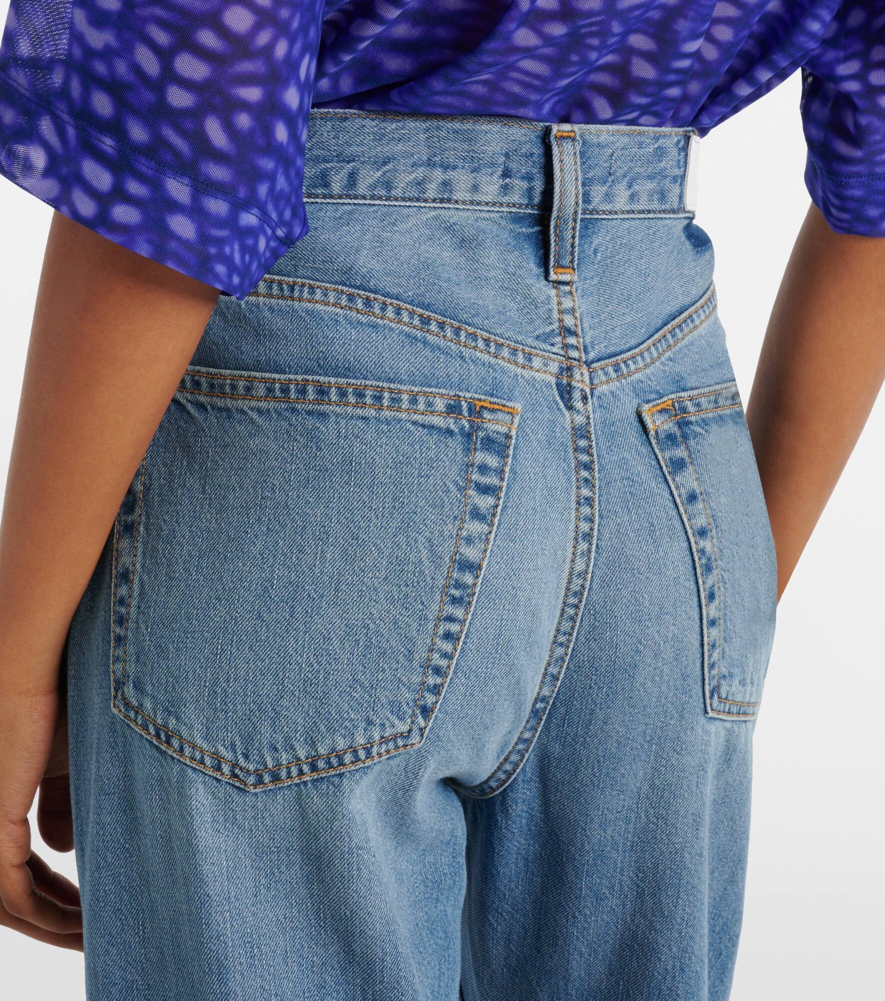 90s high-rise straight jeans - 5