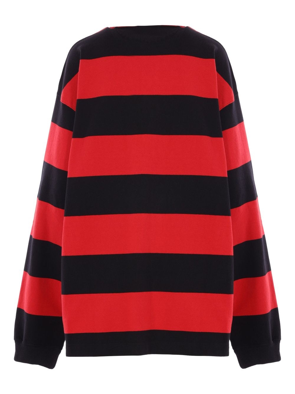 striped long-sleeve polo shirt - 2