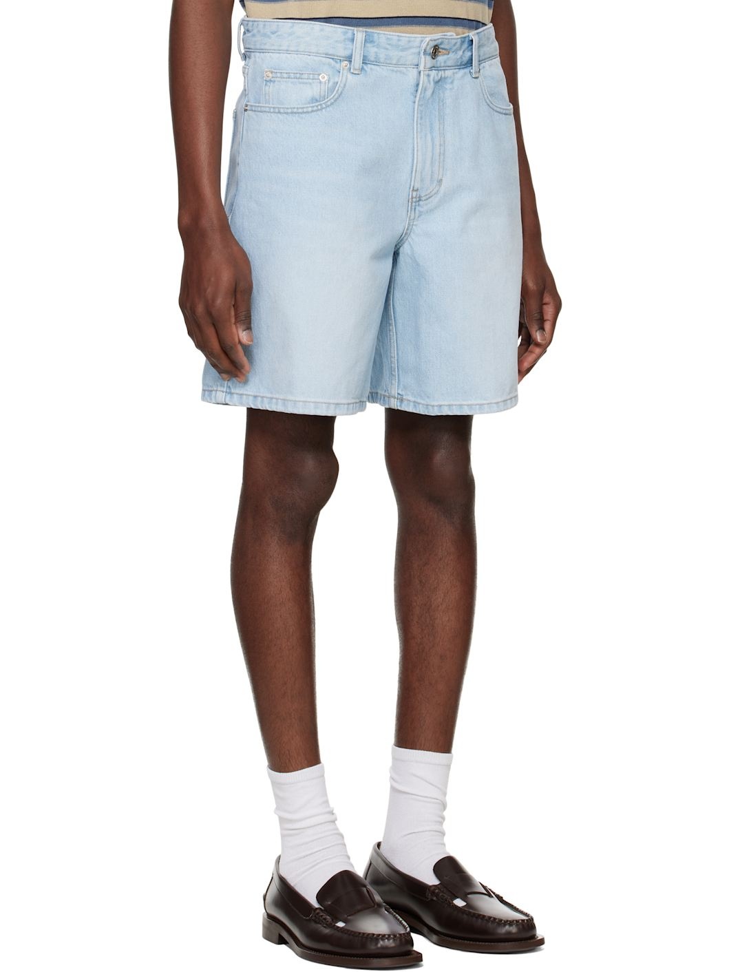 Blue Bermuda Denim Shorts - 2