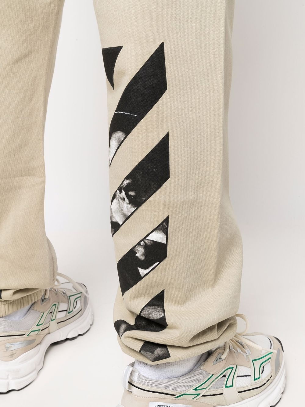 Diag-print Caravaggio track pants - 5