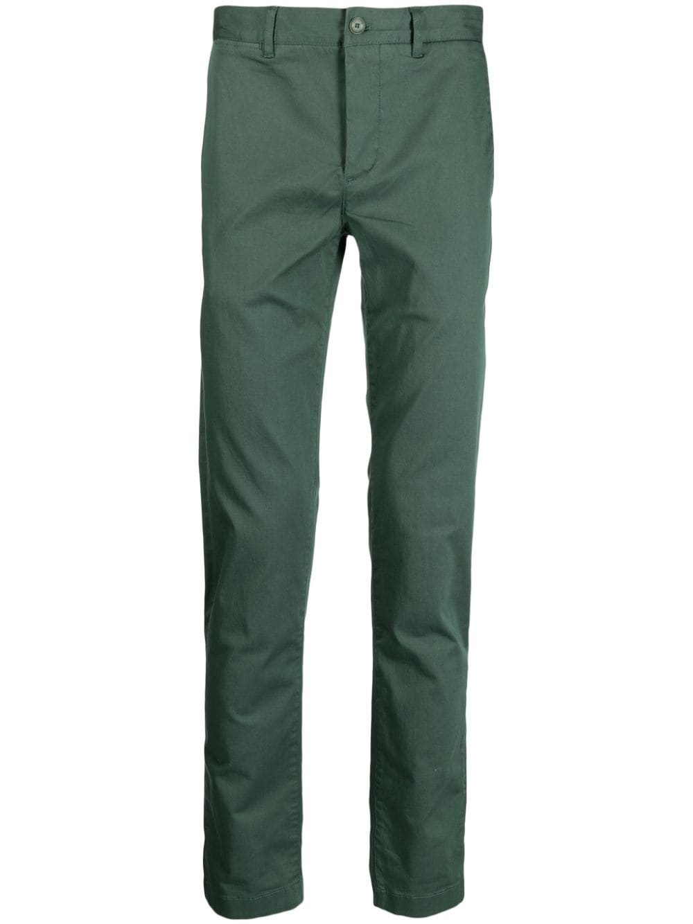mid-rise slim-cut trousers - 1
