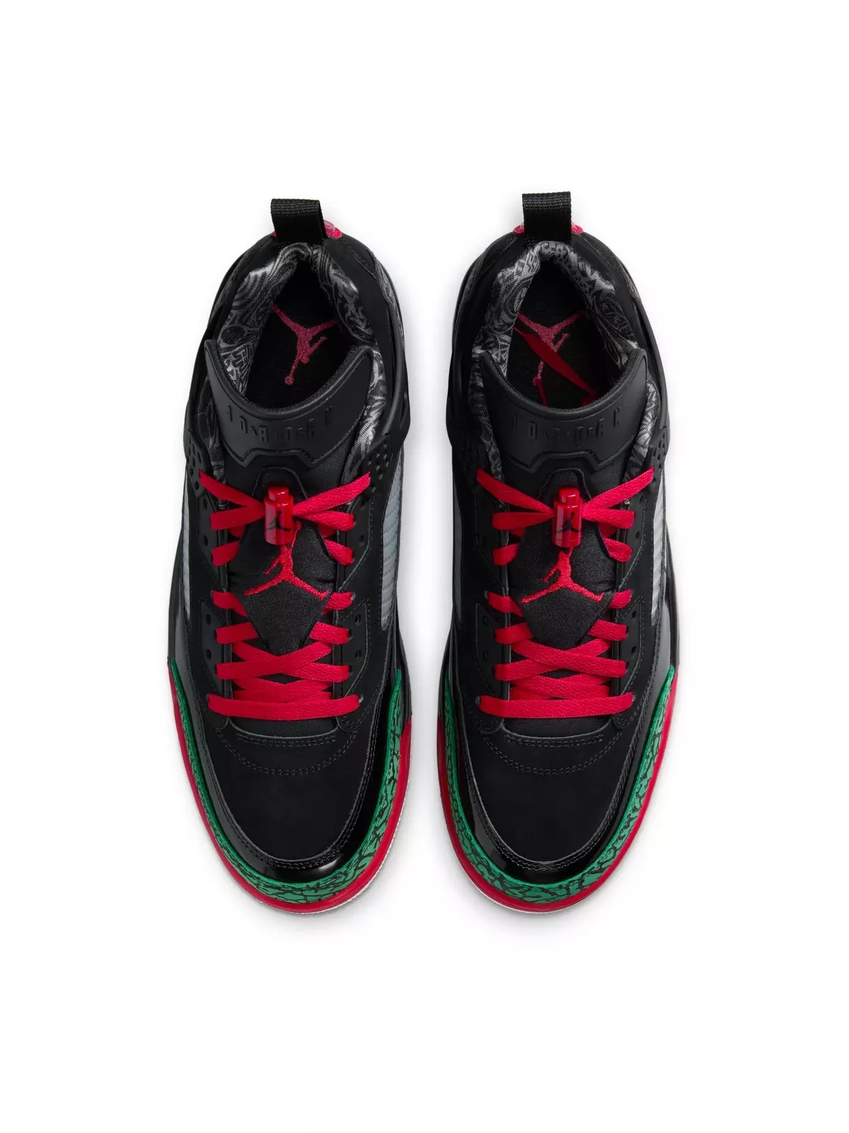 Spizike Low "Black/Varsity Red/Classic Green/White" Men's Shoe - 6