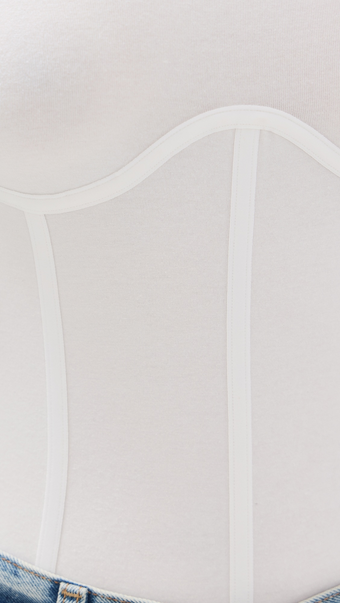 Cotton Long Sleeve Thong Bodysuit - 5