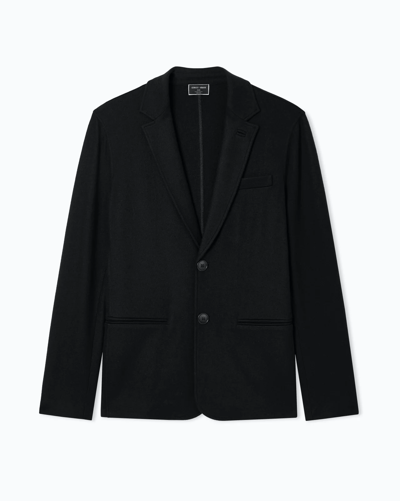 Icon single-breasted jacket in pure cashmere jersey cloth - 1