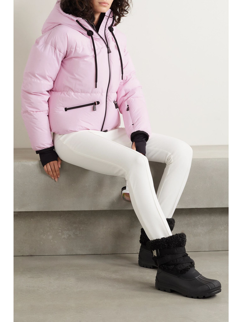 Moncler Grenoble Allesaz stretch-trimmed quilted shell down jacket Pink outlook