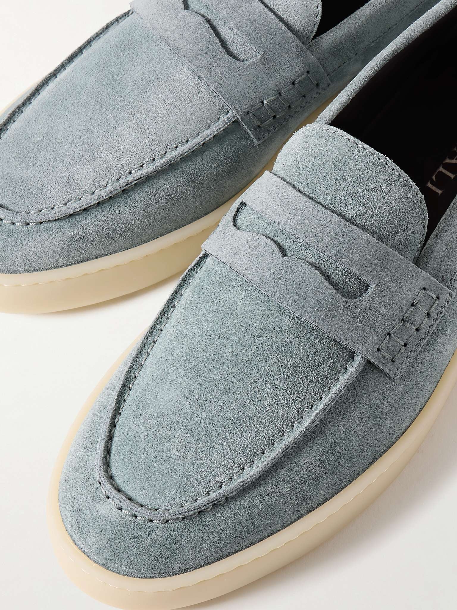 Suede Penny Loafers - 5