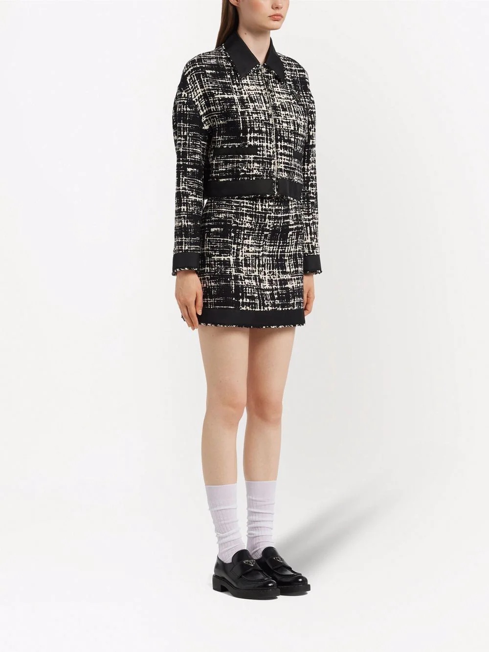 cropped tweed jacket - 3