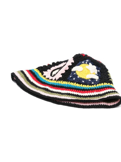 Alanui crochet-pattern bucket hat outlook