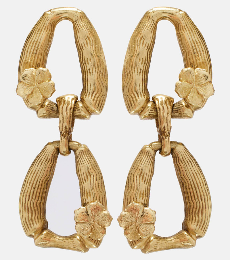 Team Spirit gold-plated drop earrings 1