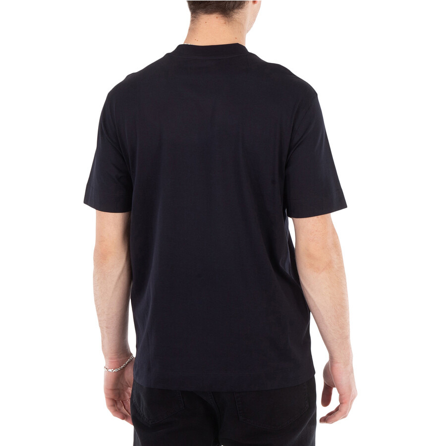 Emporio Armani Logo Embossed Cotton T-Shirt - 3